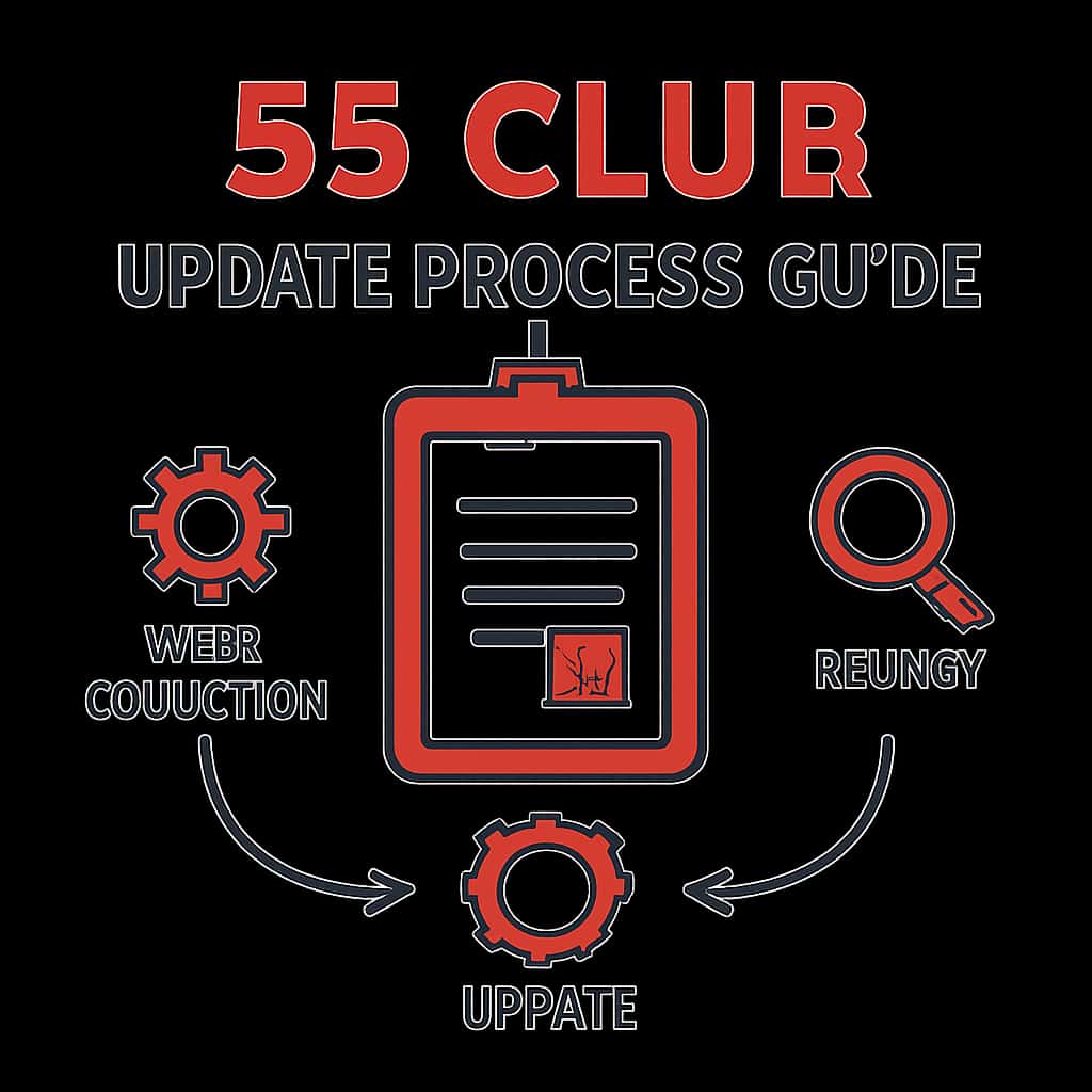 Diagram explaining the 55 Club Update Process.