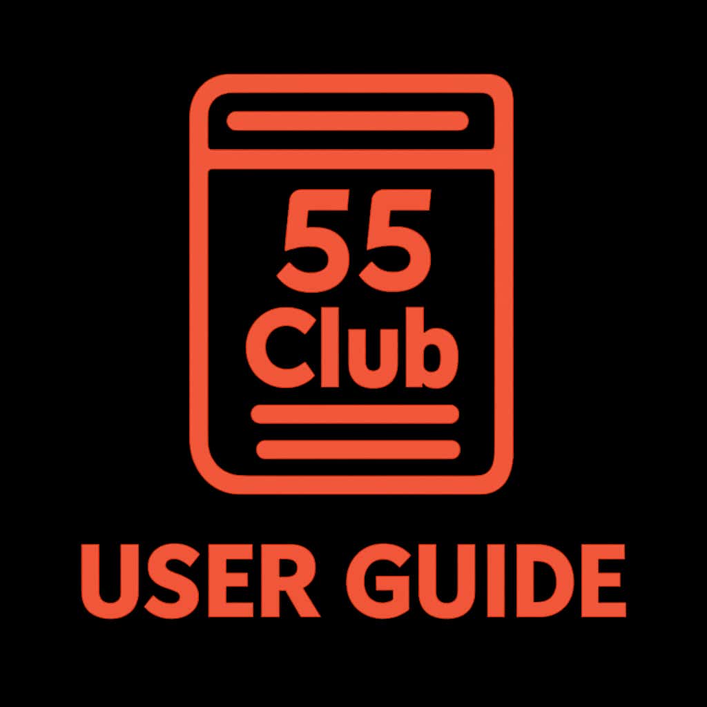 Icon representing the 55 Club User Guide resource.