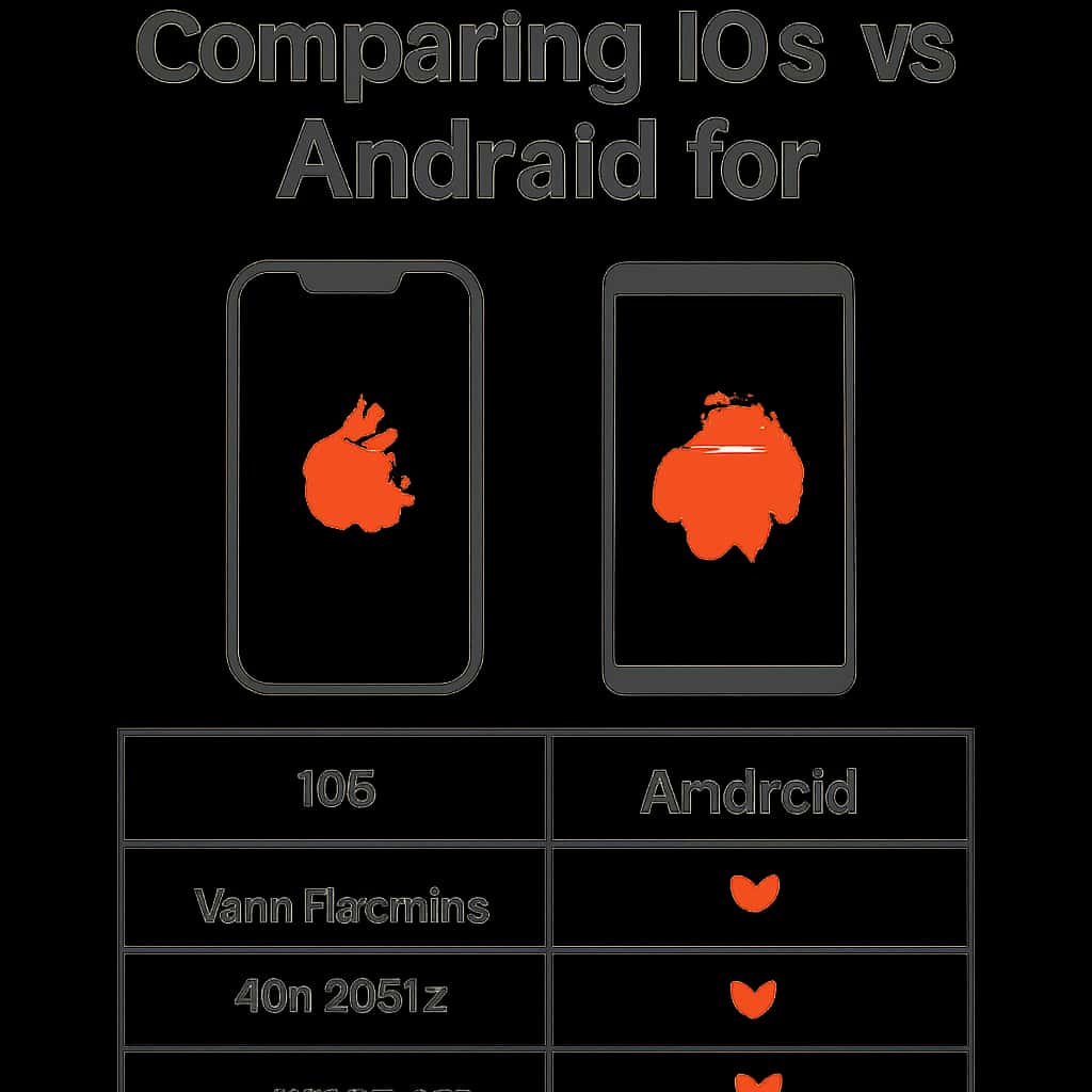 An educational diagram comparing the features of 55 Club on iOS and Android.