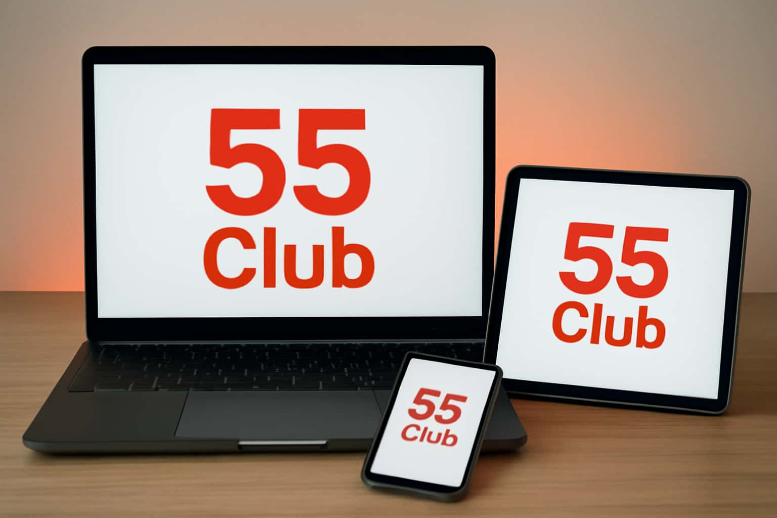 Visual representation of the process for Installing 55 Club on Various Devices.