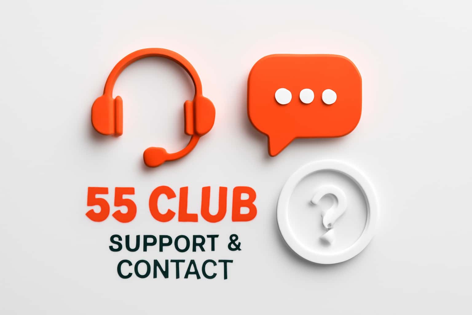 55 Club Support & Contact Interface
